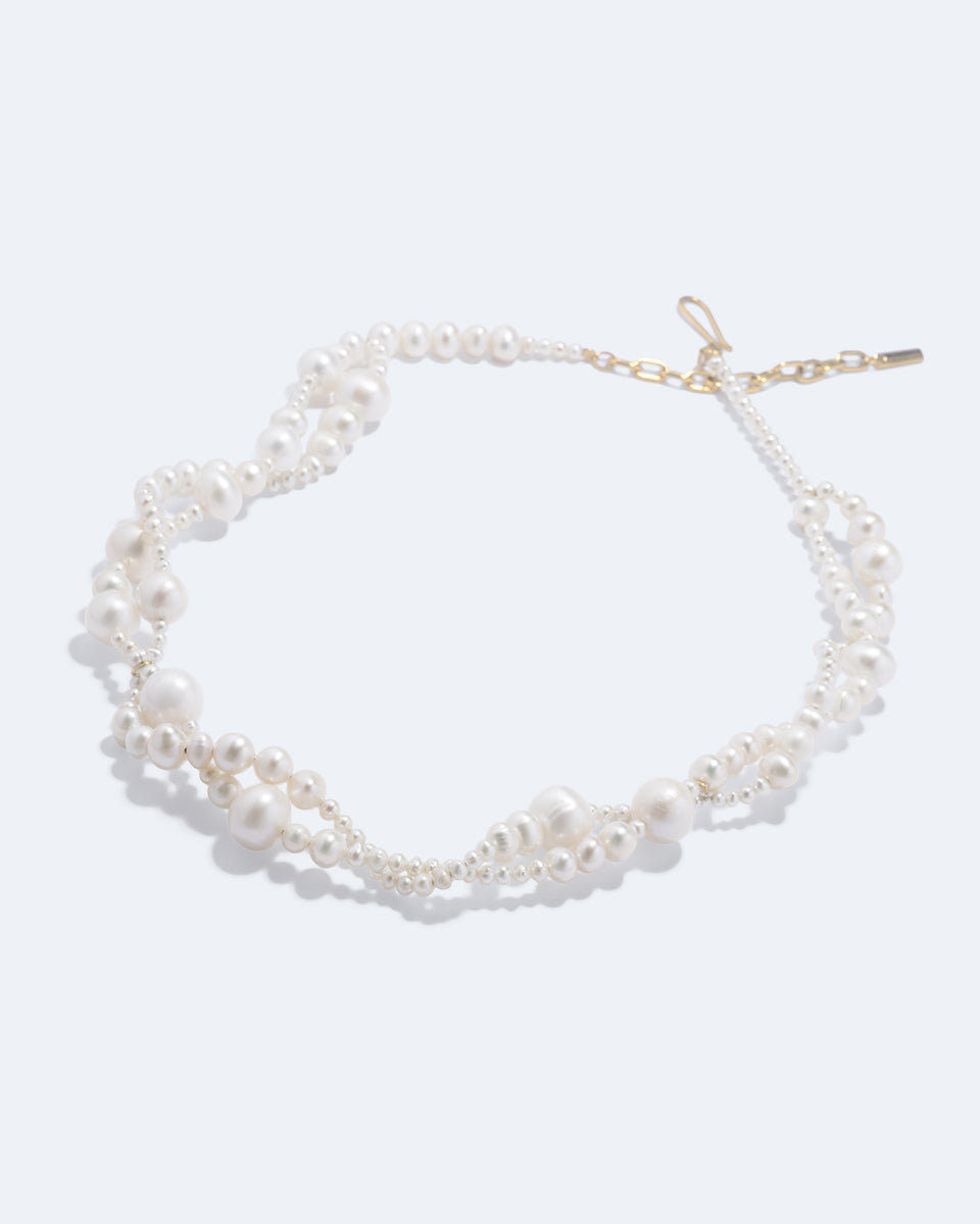 Edo - Pearl and Recycled Gold Vermeil Necklace