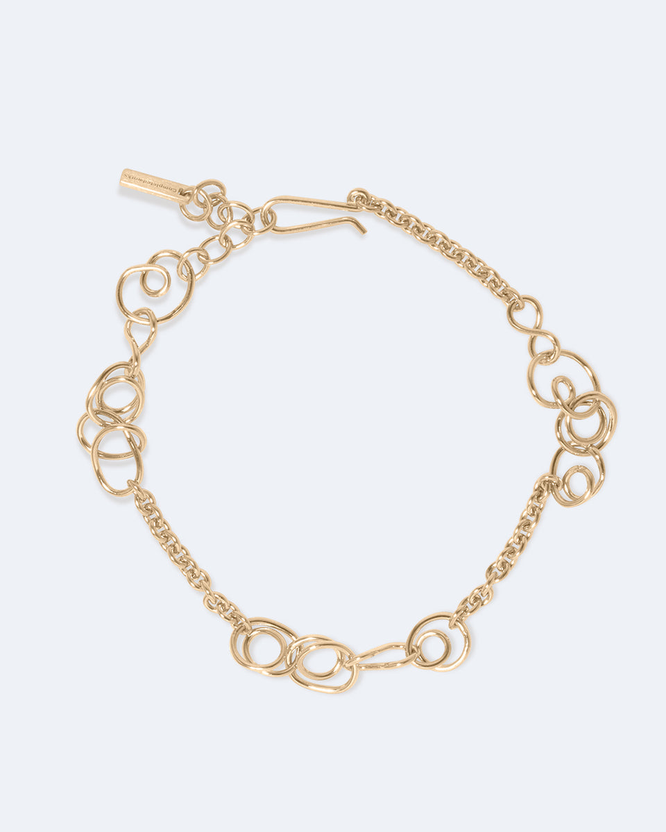 Bracelet en Vermeil Or Nuage d'Orage