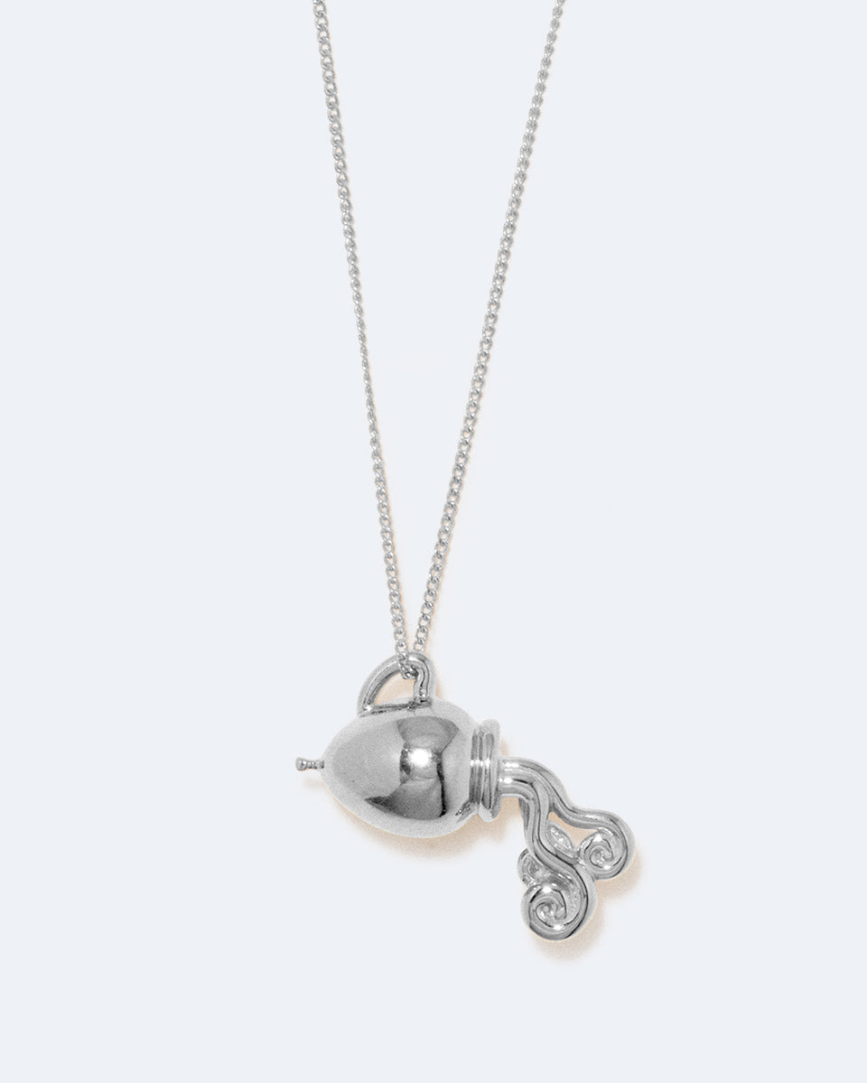 Pendentif Zodiaque Verseau Classicworks™ - Plaqué Platine
