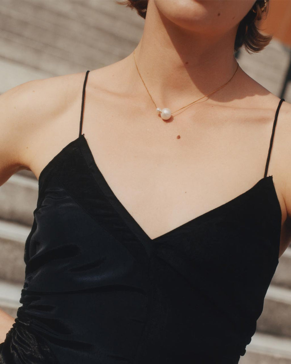 One [Blank] Can Change the World - Pearl and Recycled Gold Vermeil Pendant