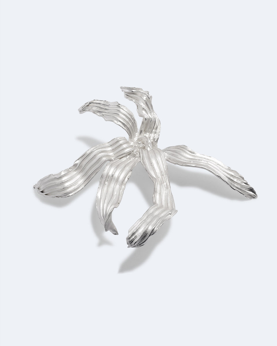 The Ebb - Silver Plated Brooch