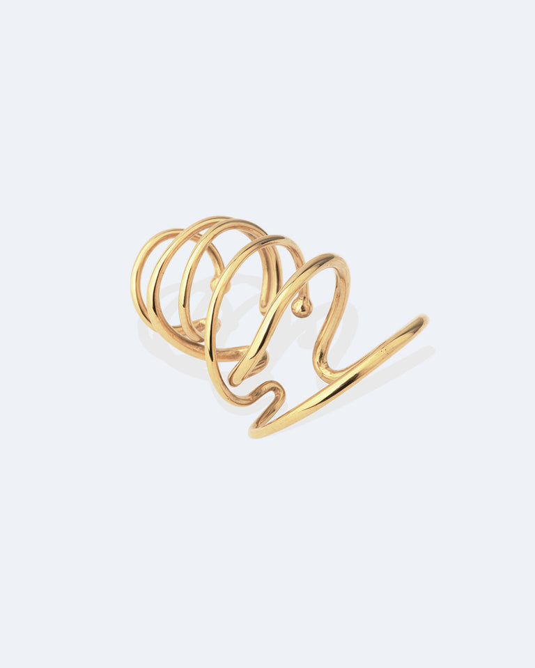 Bend in the River - Recycled Gold Vermeil Ear Cuff