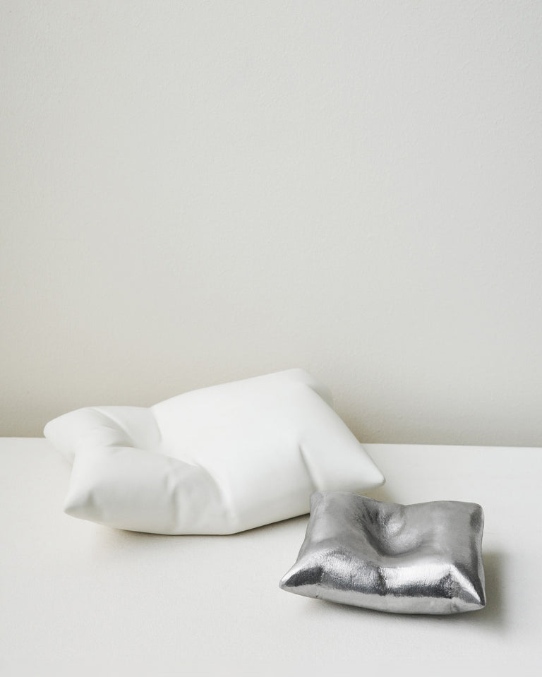 Amorti - Coussin en aluminium argenté
