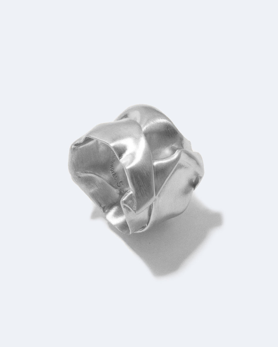 Crunched: A Tale of Abandoned Legal Strategies - Recycled Silver Ring