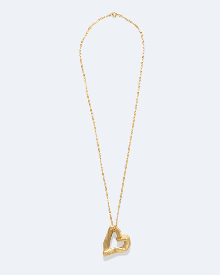 Le cœur n'est pas une métaphore - Pendentif en vermeil recyclé