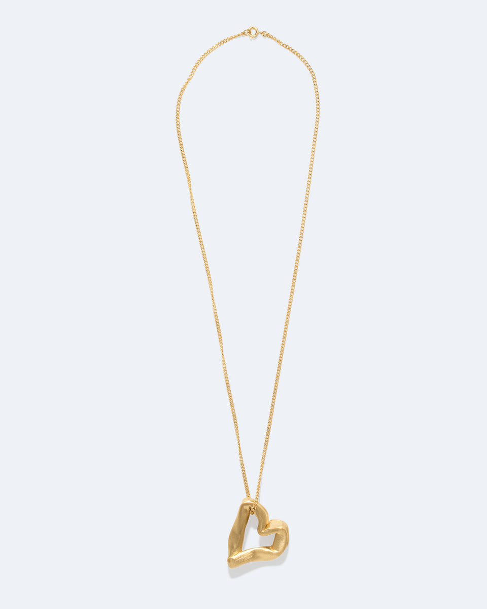 Le cœur n'est pas une métaphore - Pendentif en vermeil recyclé