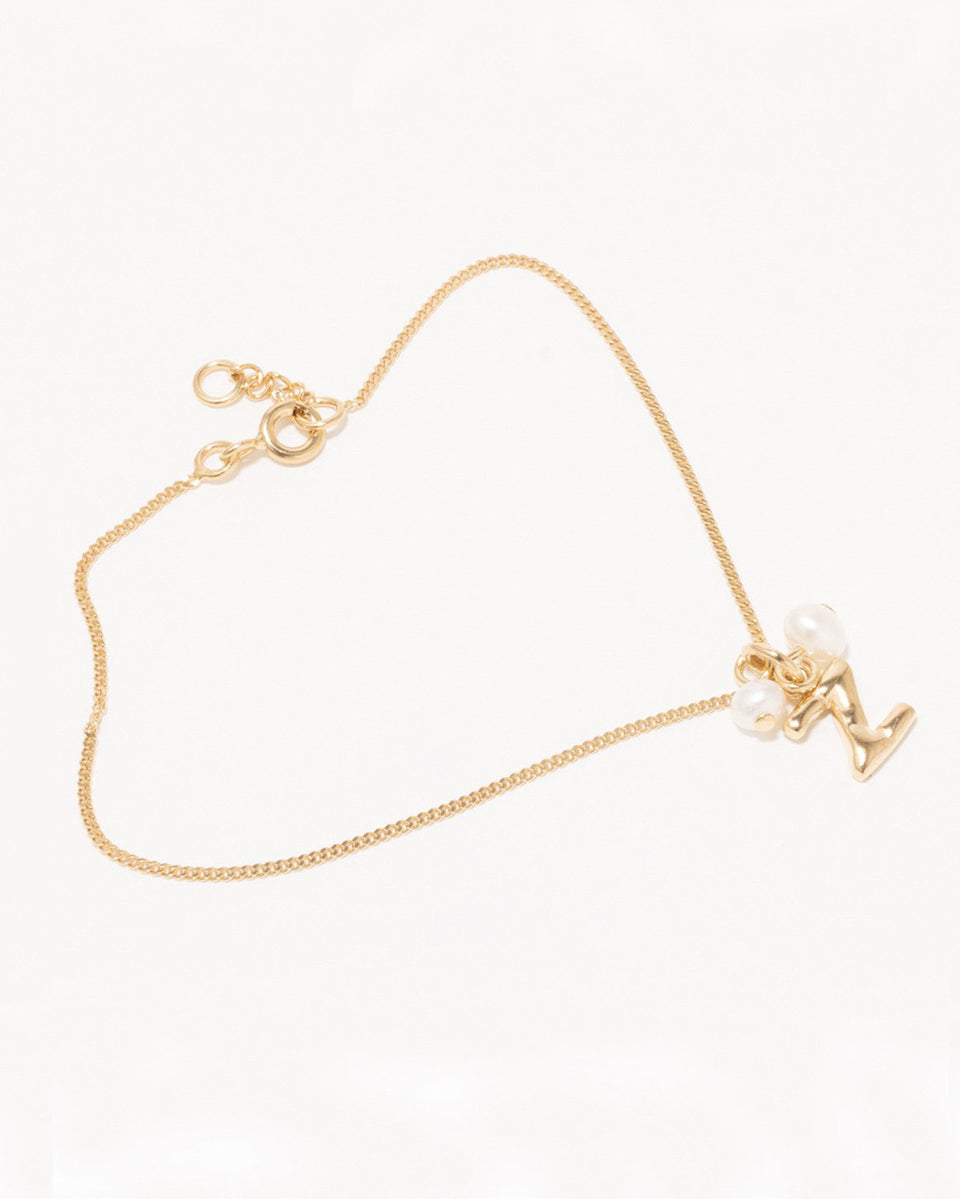 Classicworks™ Z - Bracelet en perles et vermeil d'or recyclé