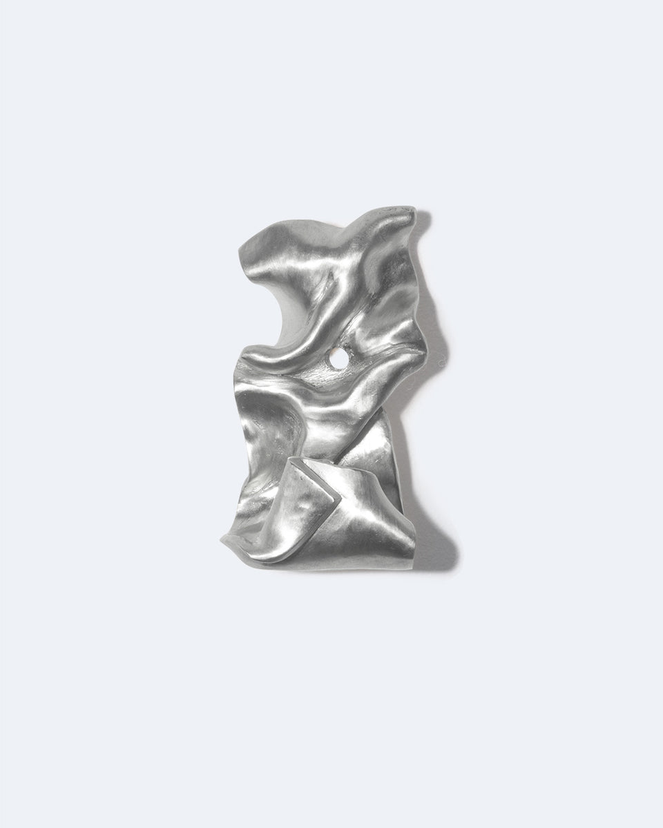 Knotted - Set of 3 Wall Hooks in Silver