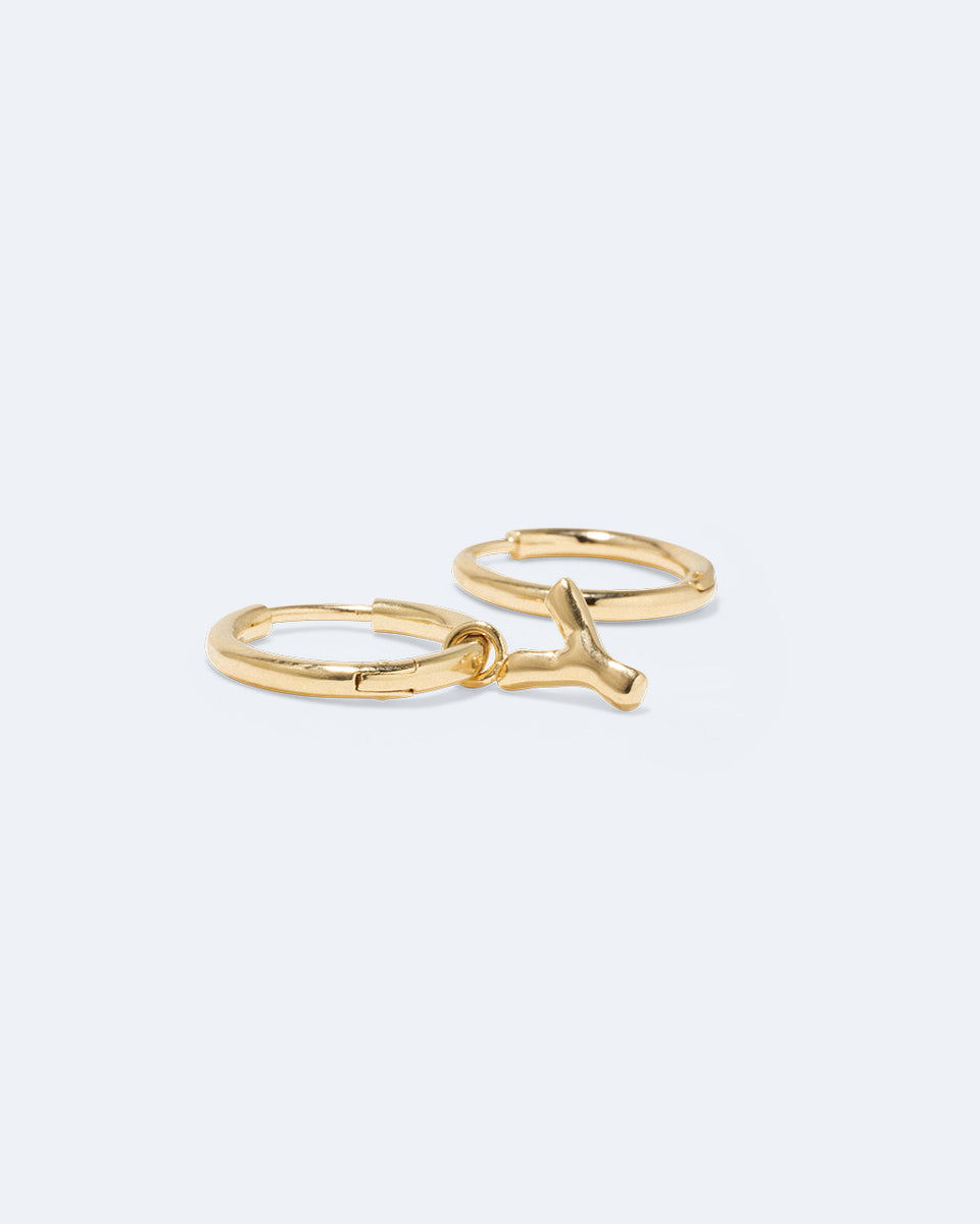 Boucles d'oreilles en vermeil recyclé Classicworks™ Y