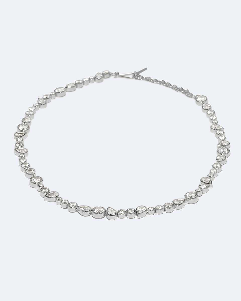 A Few Good Anti‐Heroes - Zirconia and Recycled Silver Necklace