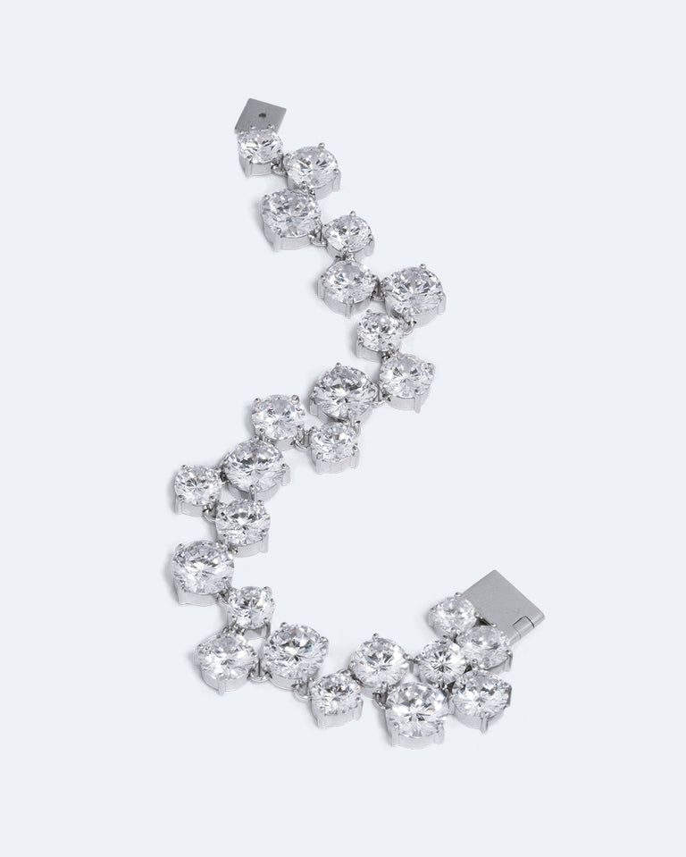 Winter Solstice - Zirconia and Rhodium Plated Bracelet