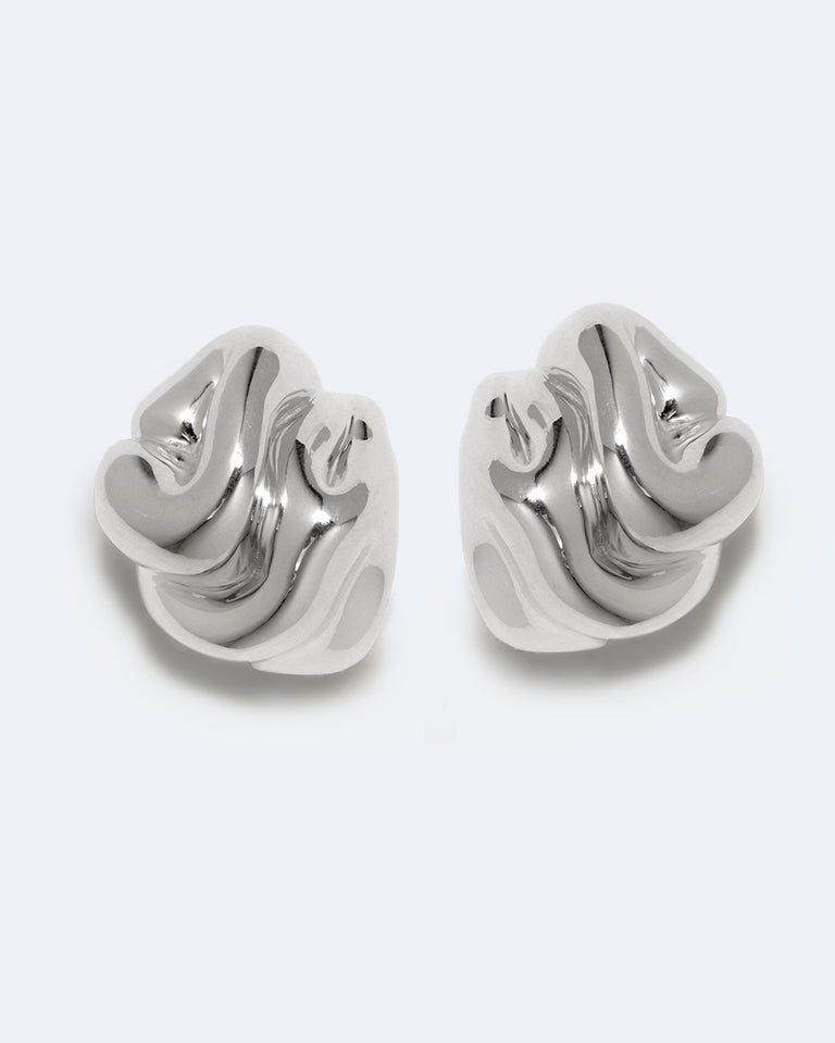 Knoll - Boucles d'oreilles en argent recyclé