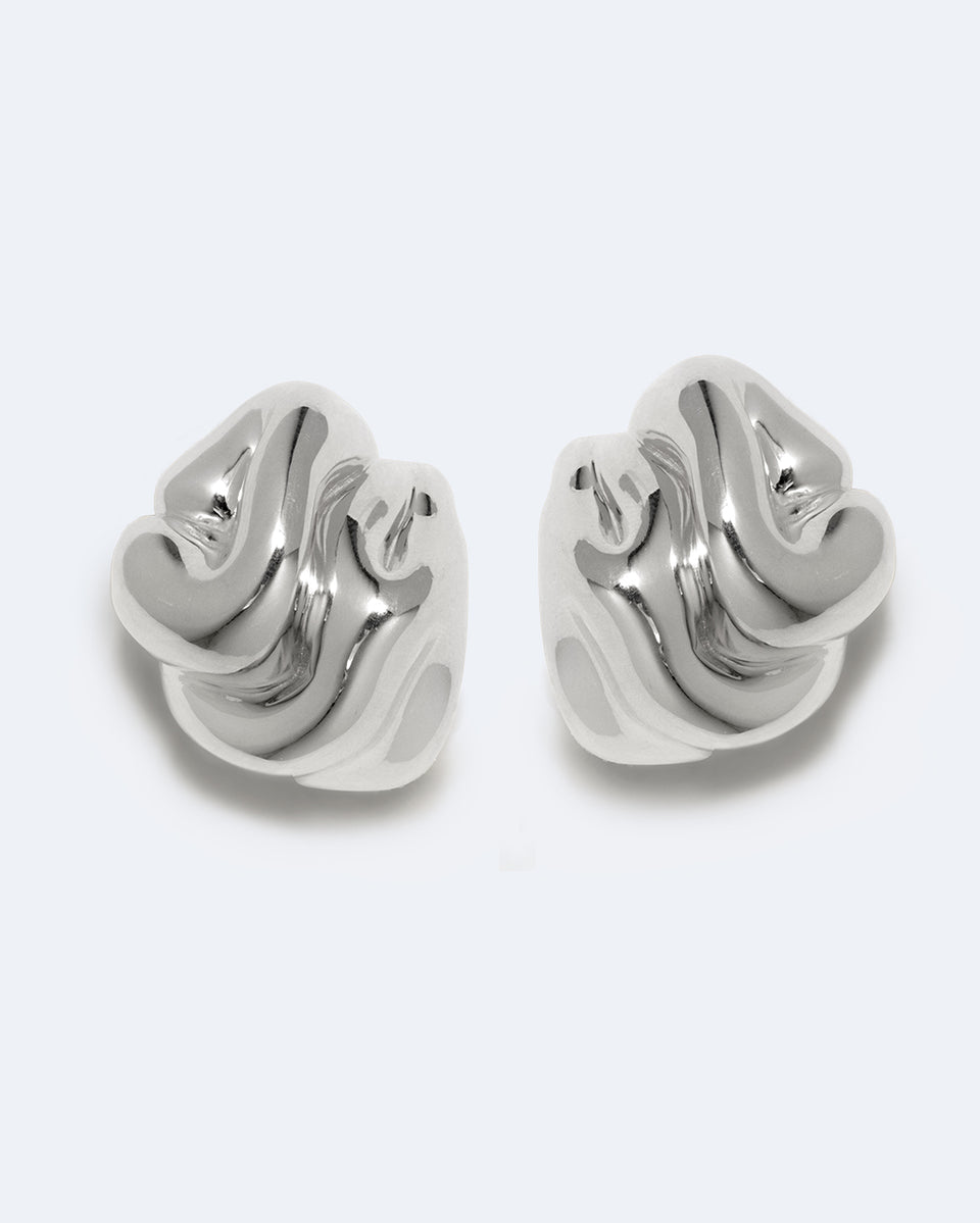 Knoll - Boucles d'oreilles en argent recyclé