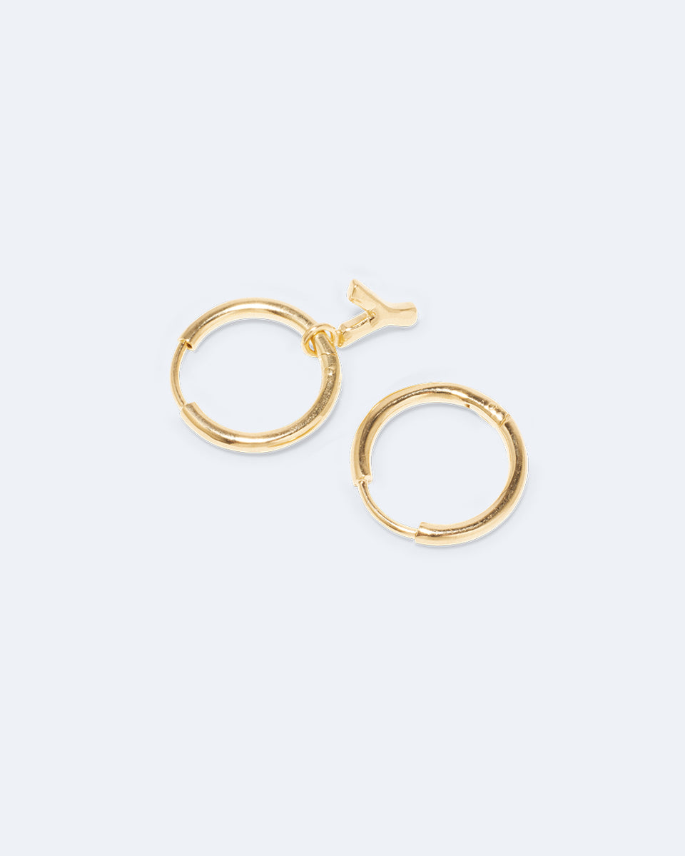 Boucles d'oreilles en vermeil recyclé Classicworks™ Y