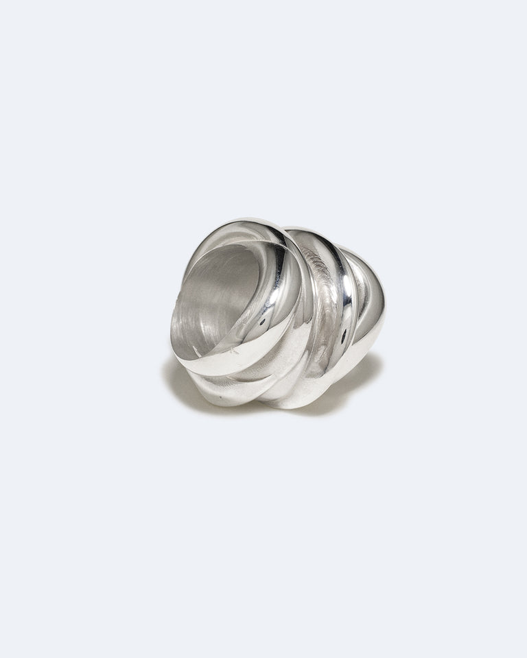 Off-World - Bague plaquée platine