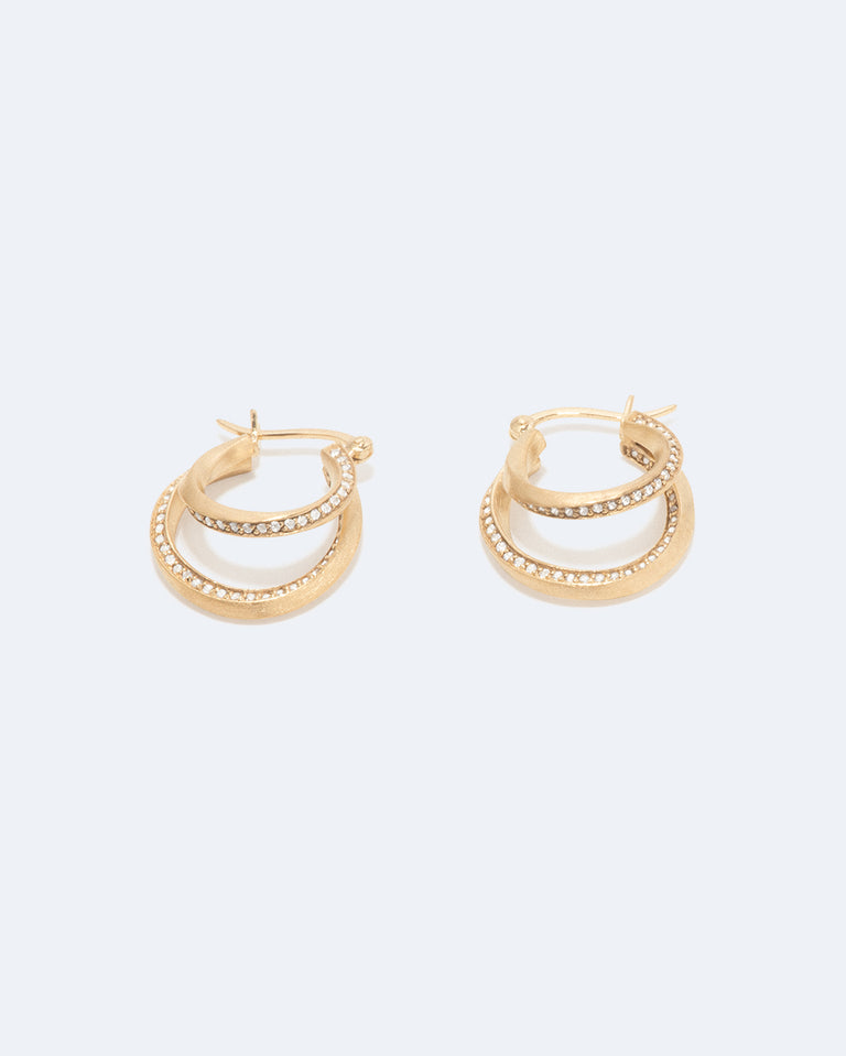 Banlieues – Boucles d'oreilles en vermeil
