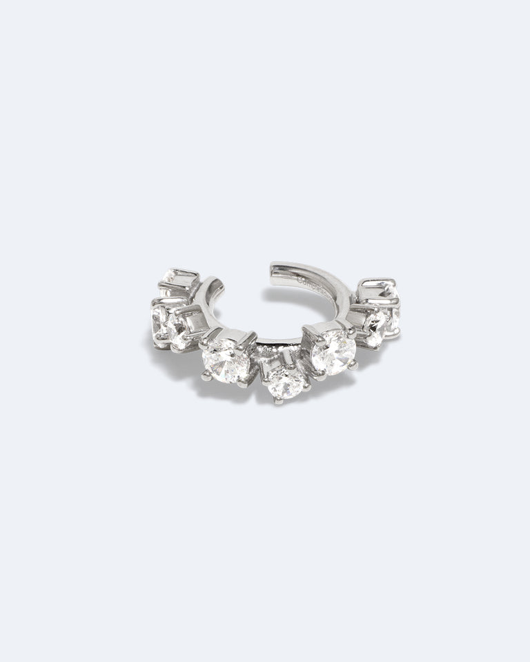 Myth II - Zirconia and Recycled Silver Ear Cuff