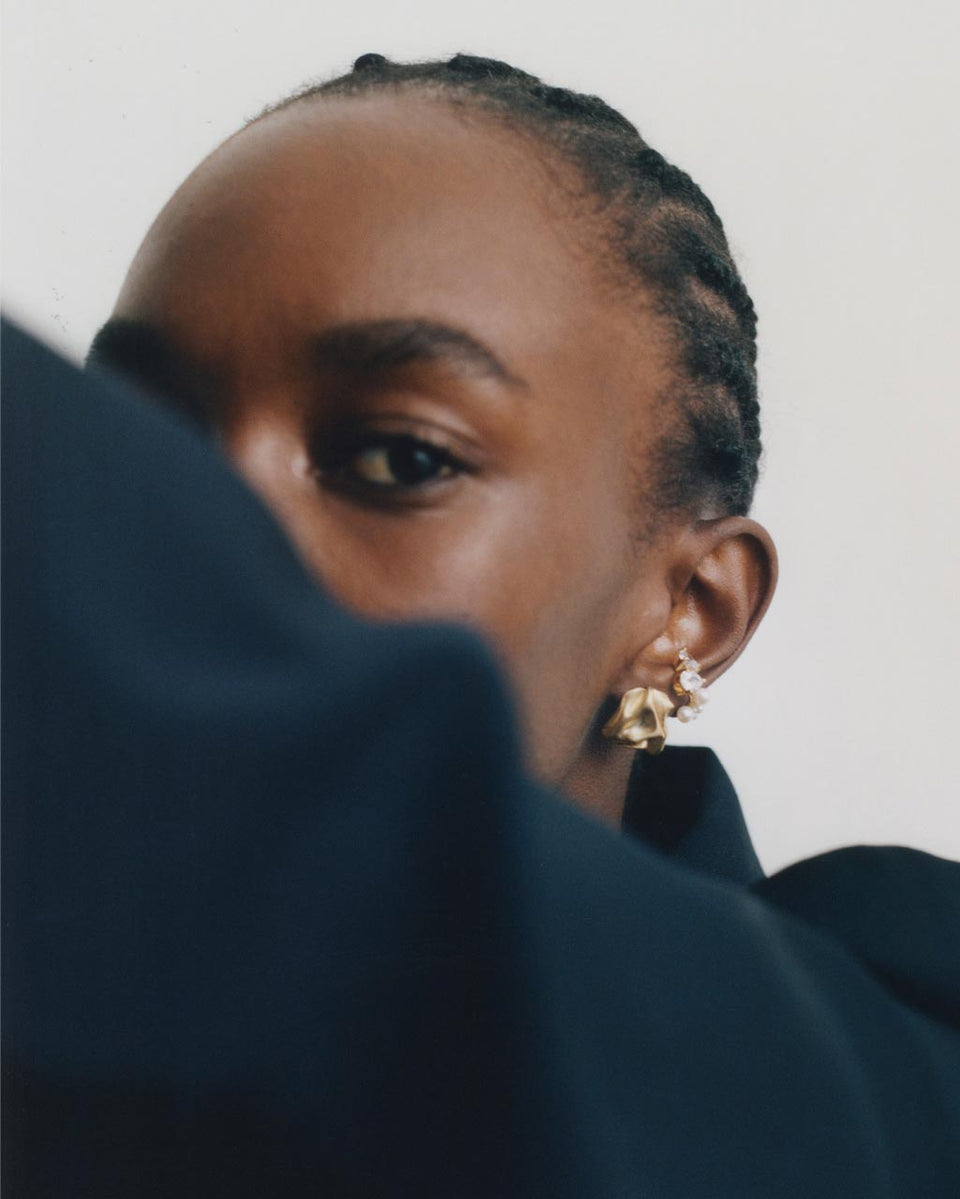 "Notsobig" Groundswell - Recycled Gold Vermeil Earrings