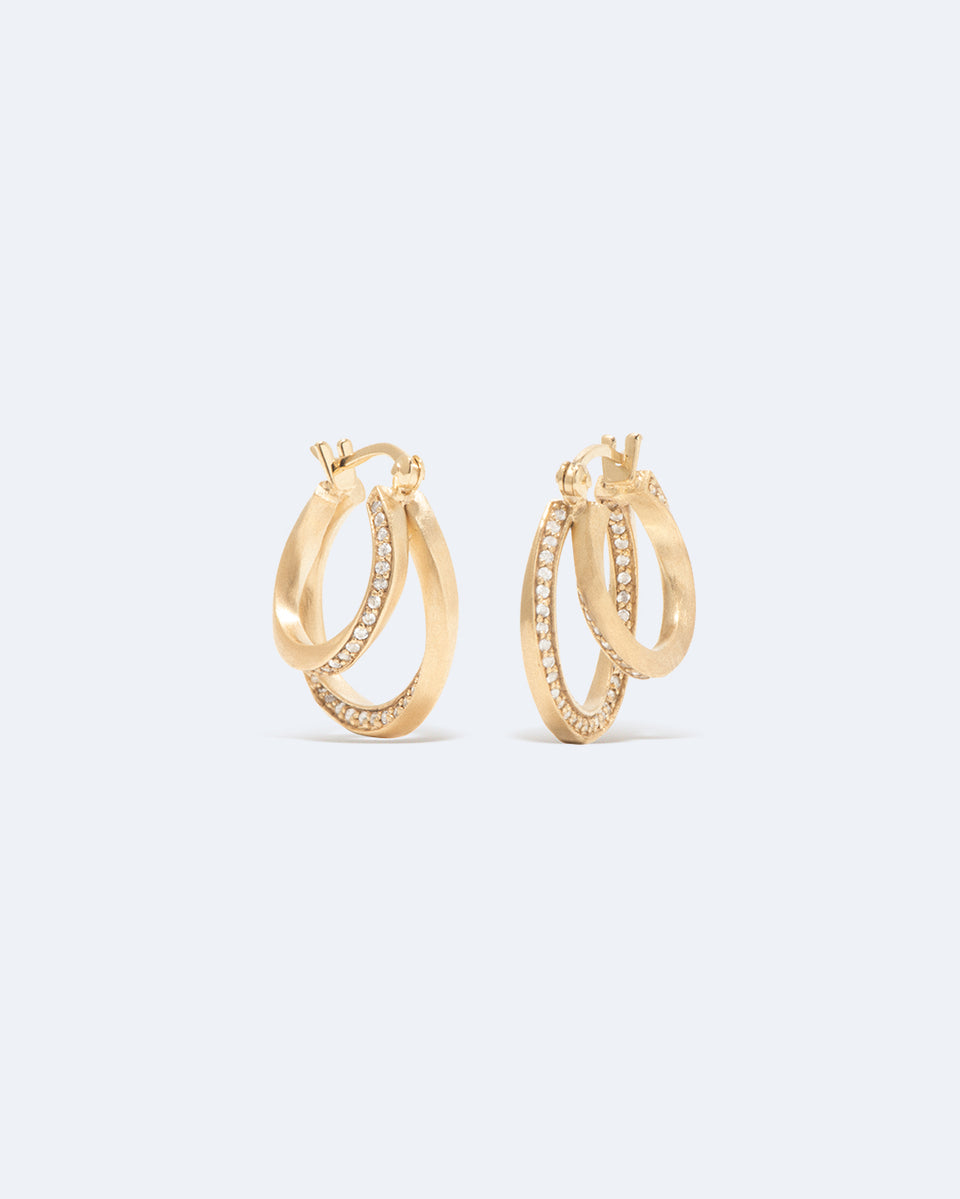 Banlieues – Boucles d'oreilles en vermeil