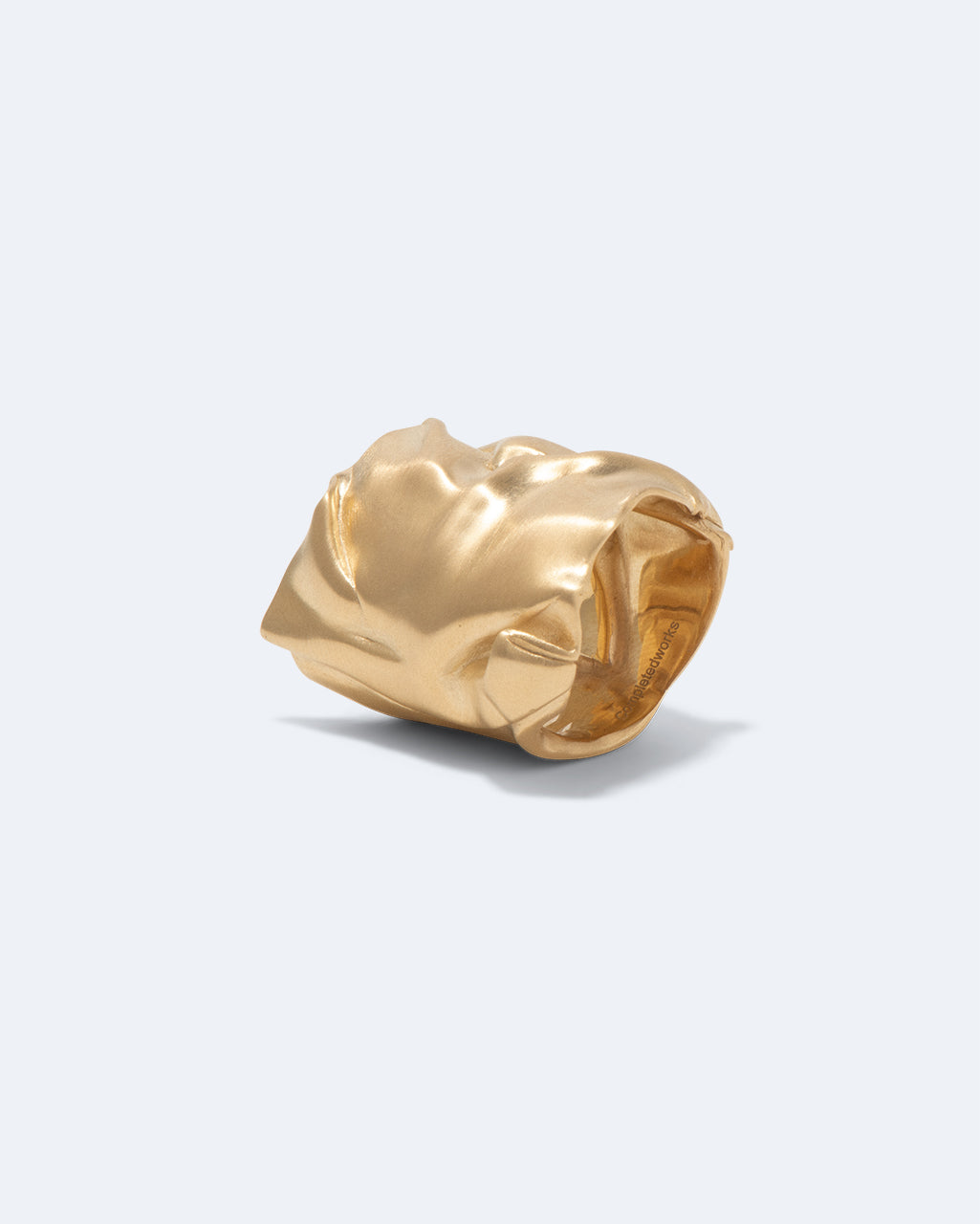 Crunched II Crunched More Recycled Vermeil Ring