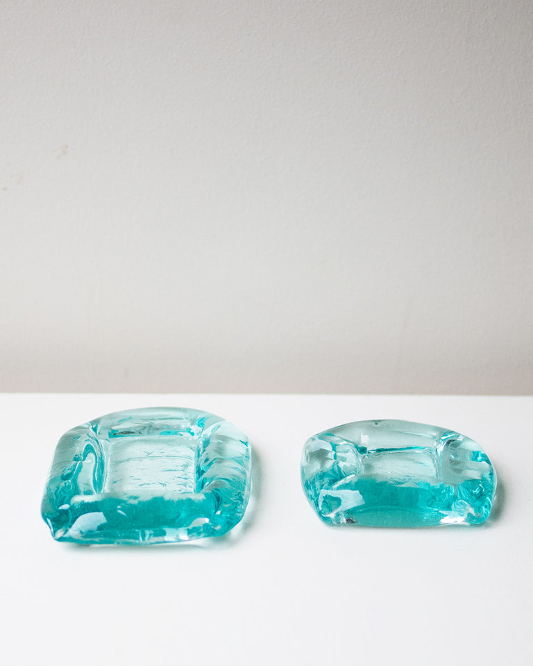 Sea Glass - Recycled Glass Small Cushion in Clear