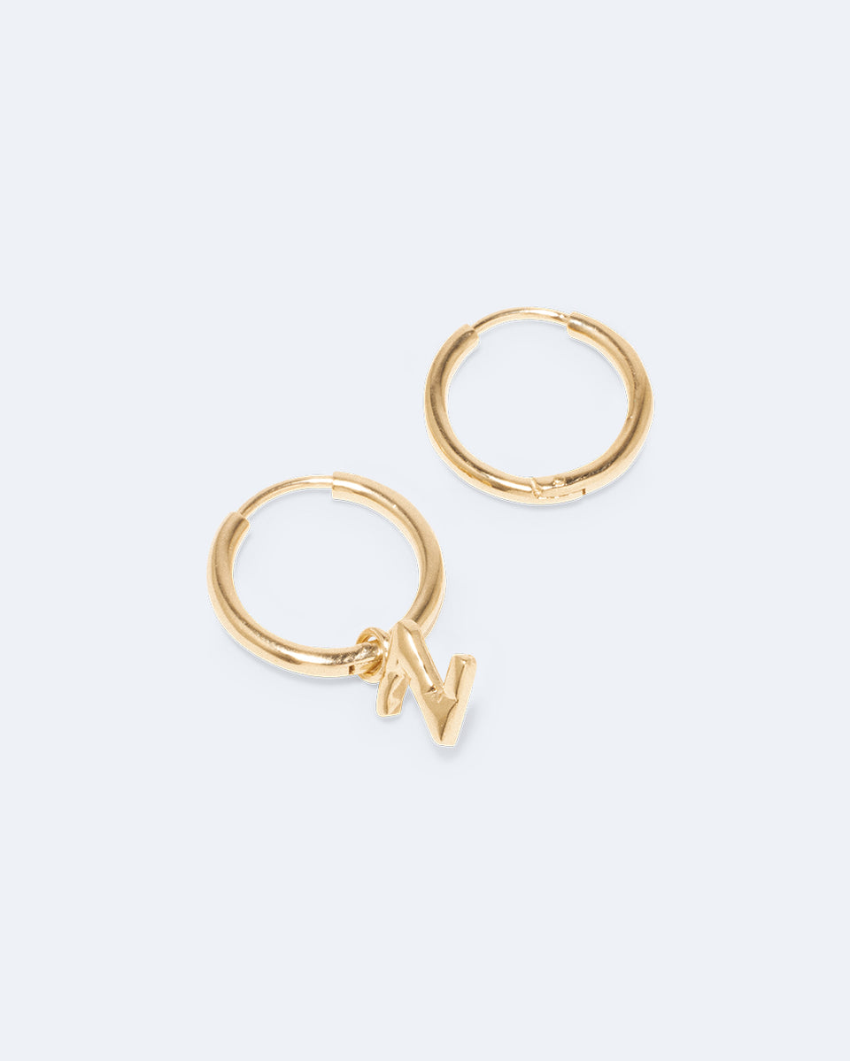 Boucles d'oreilles Classicworks™ Z - Vermeil en or recyclé