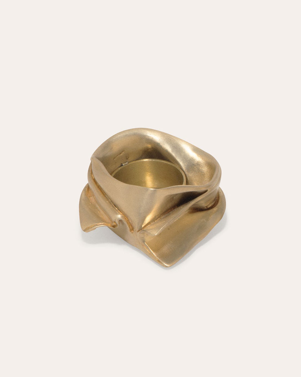 L04 - Candle Holder in Brushed Brass