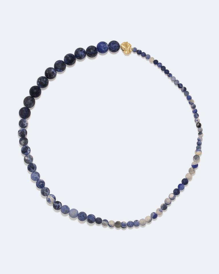 Tidelands I - Sodalite and Recycled Gold Vermeil Necklace