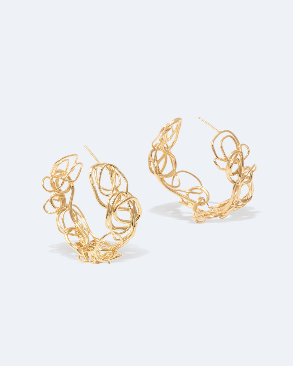 F38 - Boucles d'oreilles en vermeil