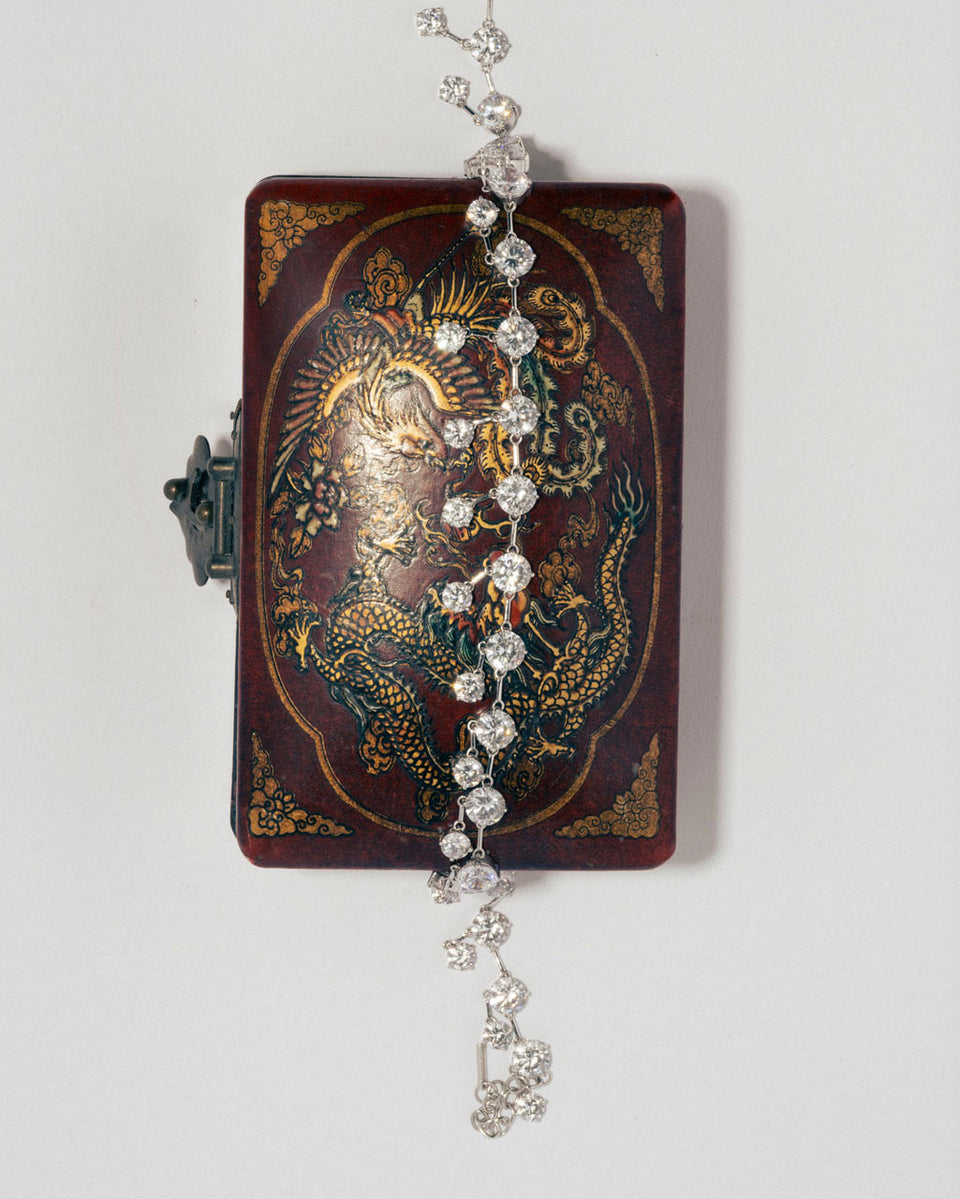 Memory Lane - Zirconia and Recycled Silver Necklace