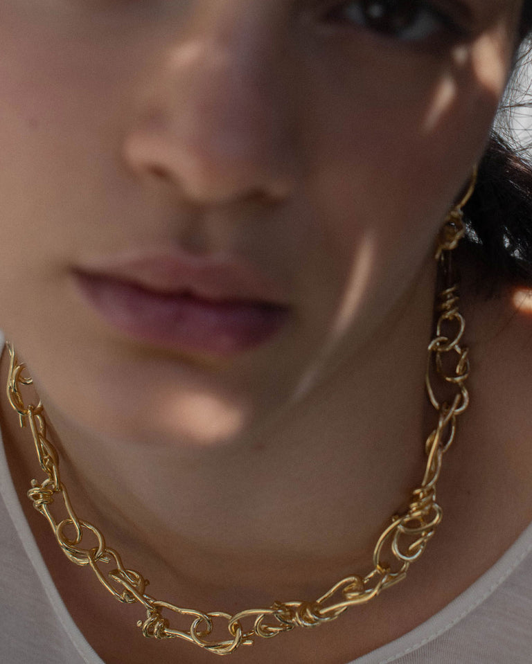 Boucles d'oreilles "Notsobig" Thread I - Vermeil en Or Recyclé