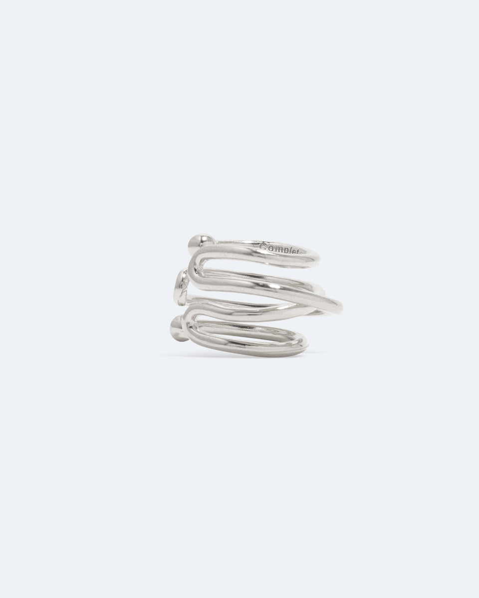 Blast - Recycled Silver Ear Cuff