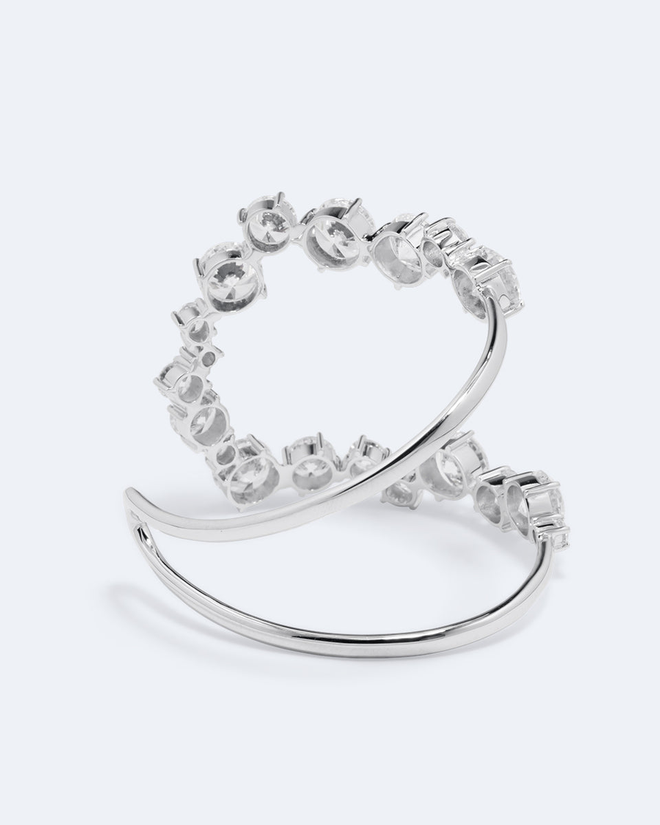 Mythe - Manchette plaquée de zircone et de rhodium