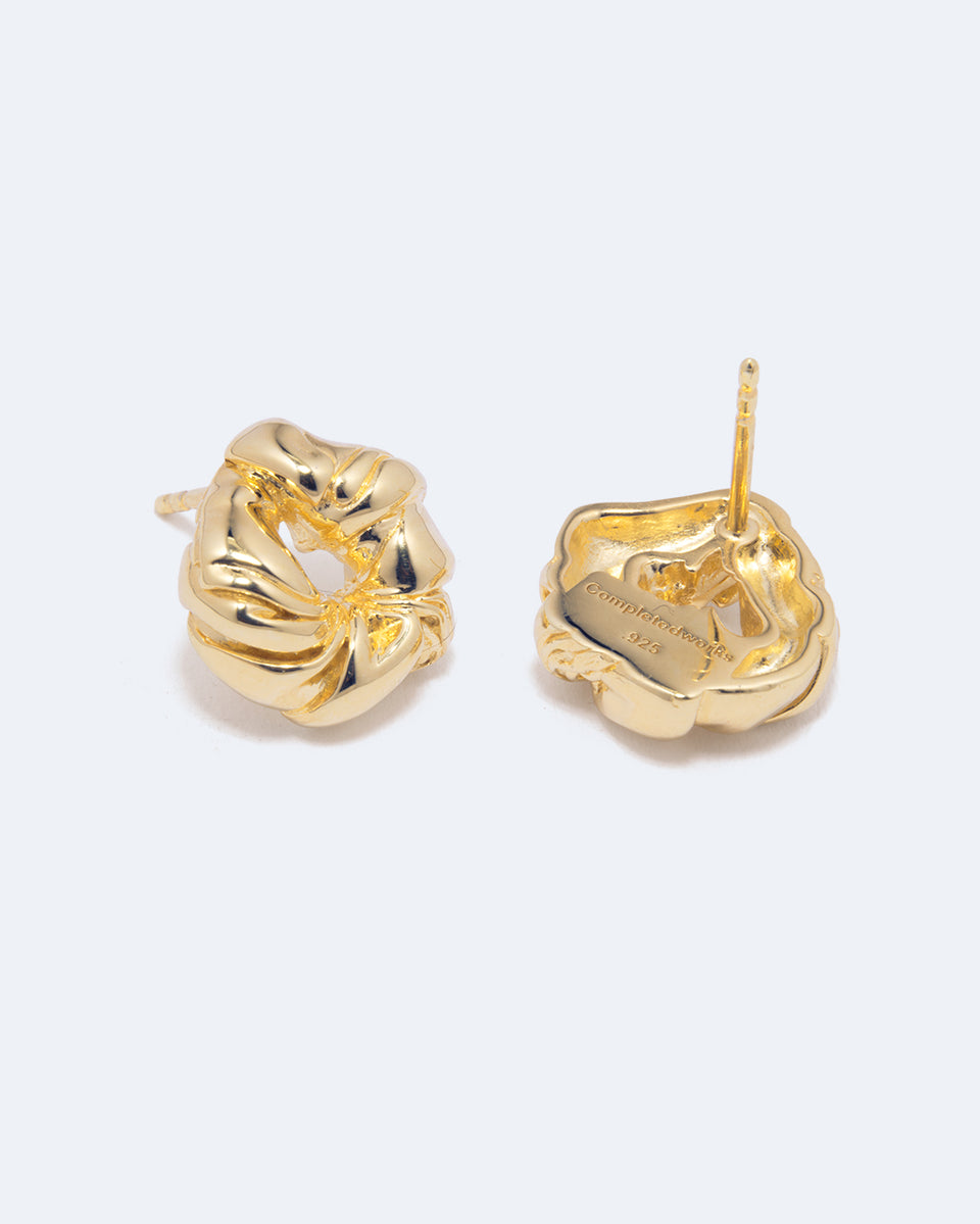 Les choses trouvent leur place quand elles tombent en morceaux - Boucles d'oreilles en Vermeil d'Or Recyclé
