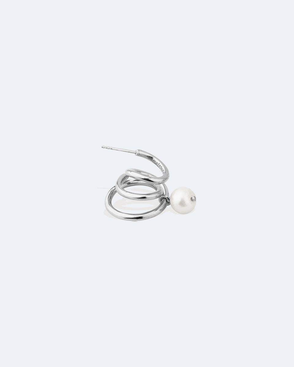Flow - Pearl and Single Earring
