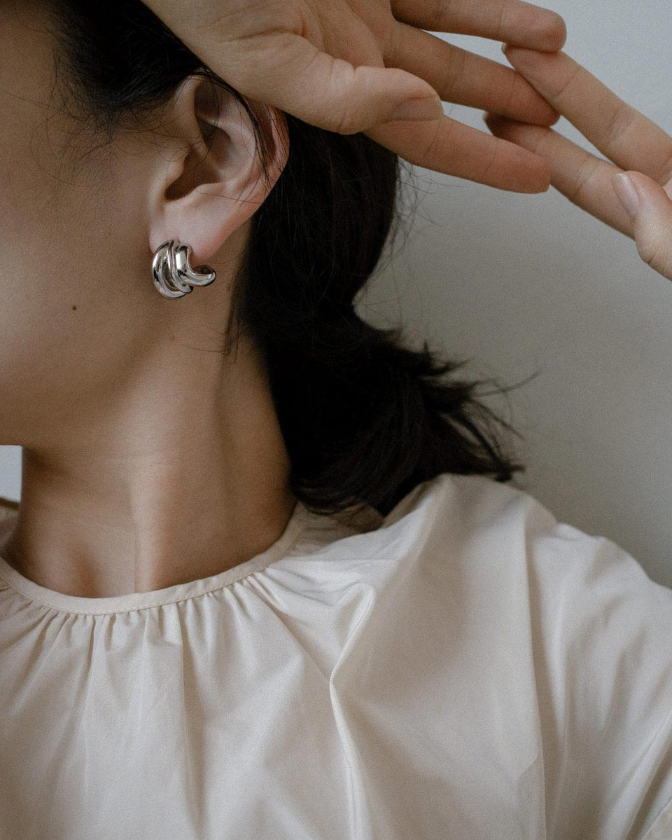 Dollop - Boucles d'oreilles en vermeil recyclé