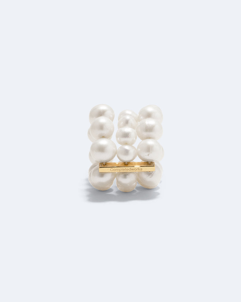 One [Blank] Can Change the World - Pearl and Recycled Gold Vermeil Rings