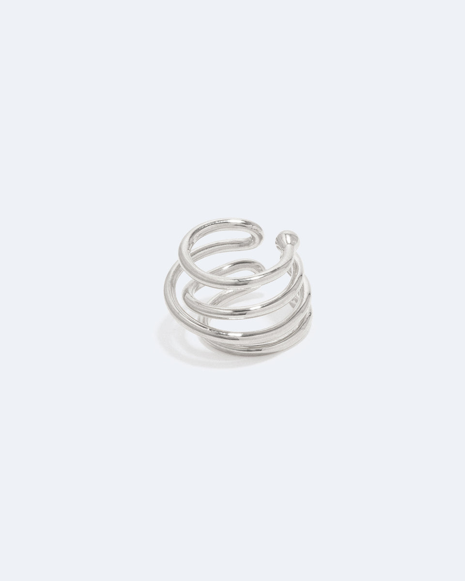 Blast - Recycled Silver Ear Cuff