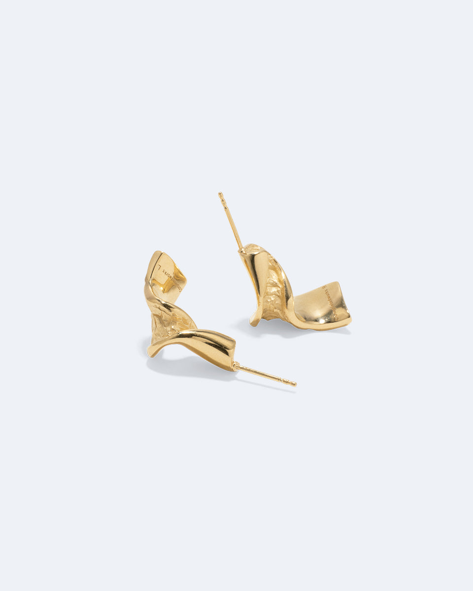 Boucles d'oreilles Ruban II - Vermeil en or recyclé