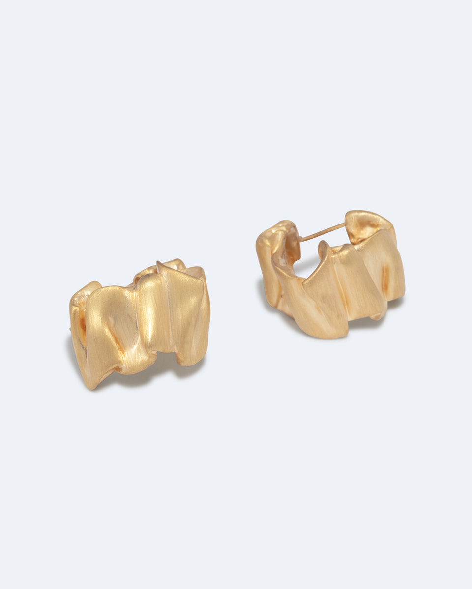 R2255- Boucles d'oreilles plaquées or