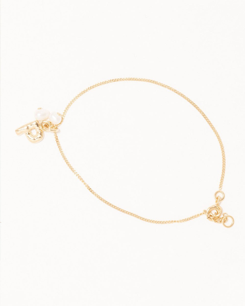Classicworks™ P - Gold Vermeil and Pearl Bracelet