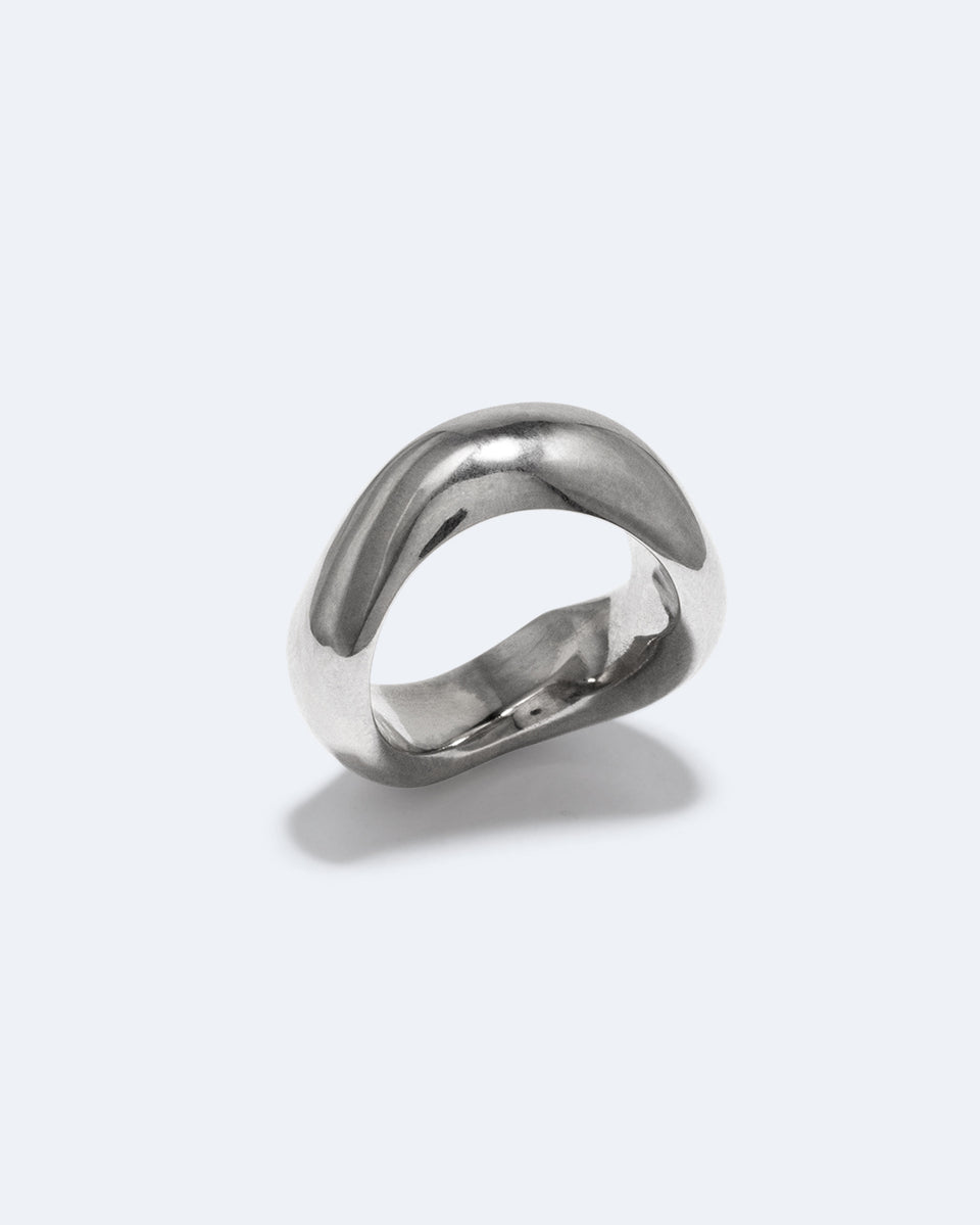 Post‐Capital - Bague Plaqué Platine