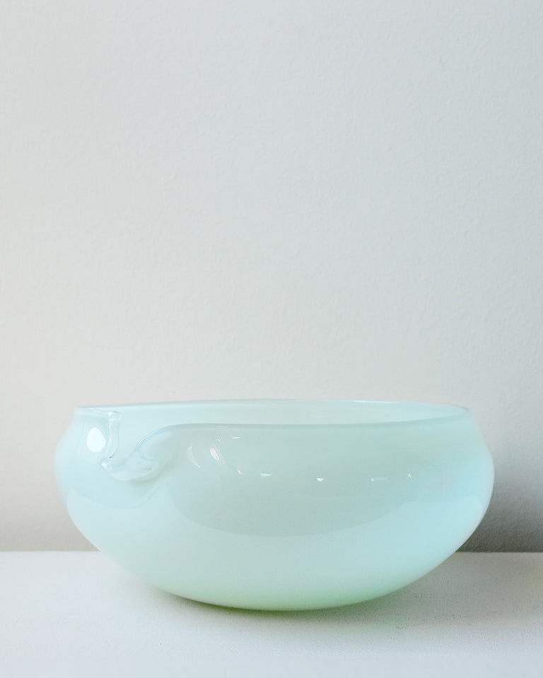 B136 - Saladier en verre recyclé vert menthe