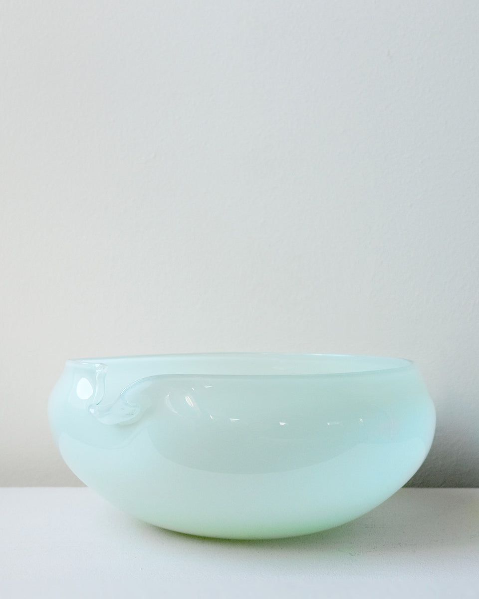 B136 - Saladier en verre recyclé vert menthe