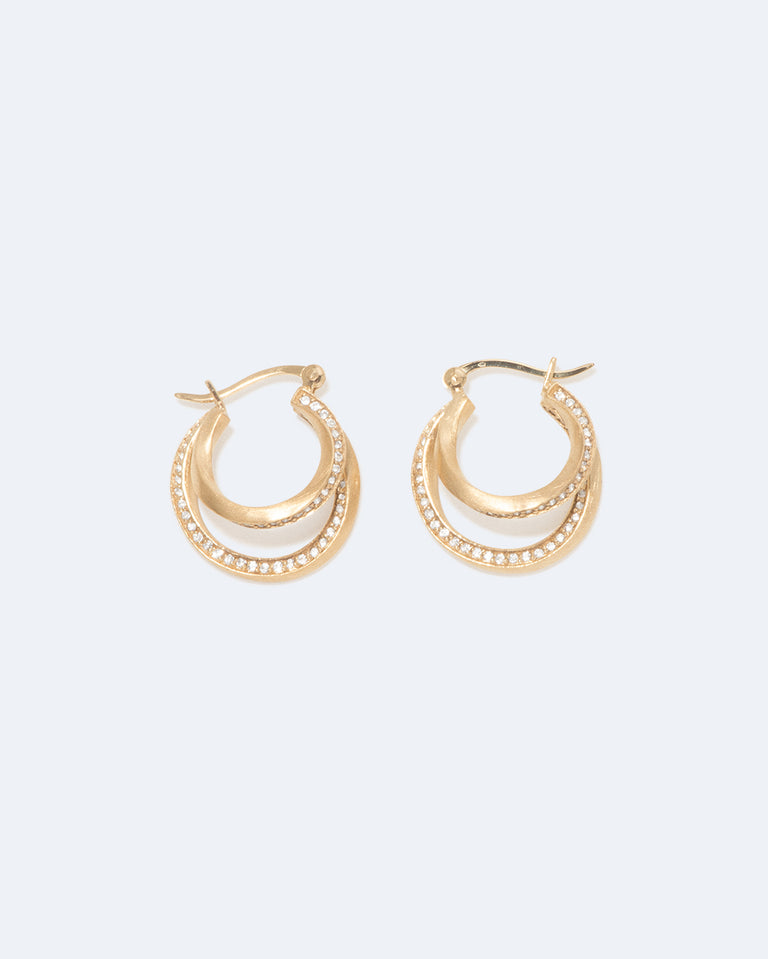 Banlieues – Boucles d'oreilles en vermeil