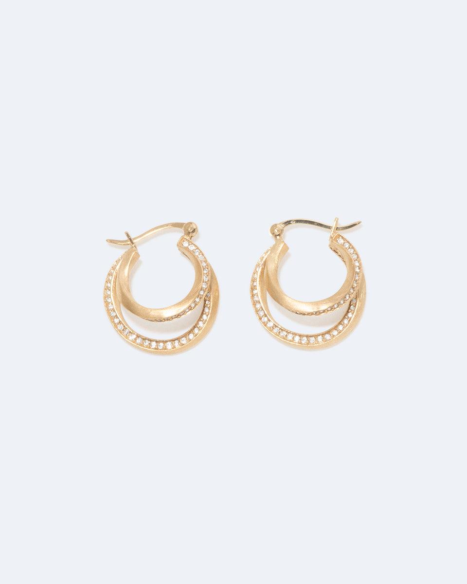 Banlieues – Boucles d'oreilles en vermeil