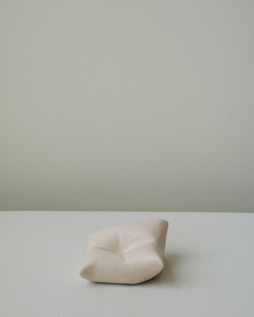 Bumped II - Ceramic Cushion in Matte Peach
