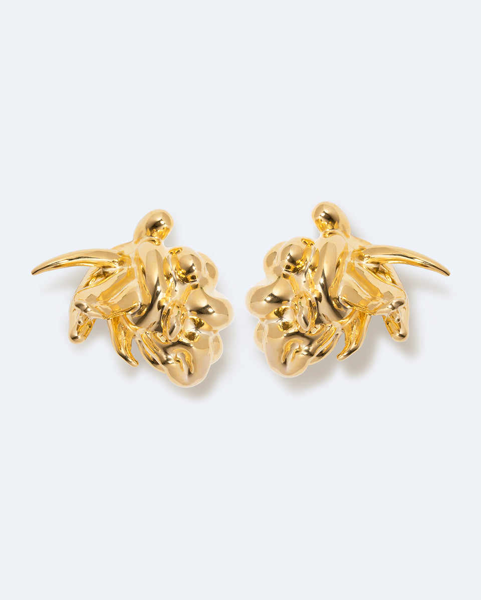 R2265 - Boucles d'oreilles en Vermeil d'Or Recyclé