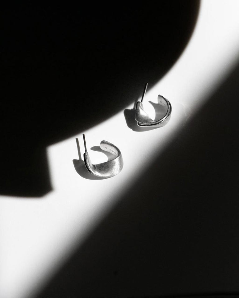 Plume - Recycled Silver Earrings