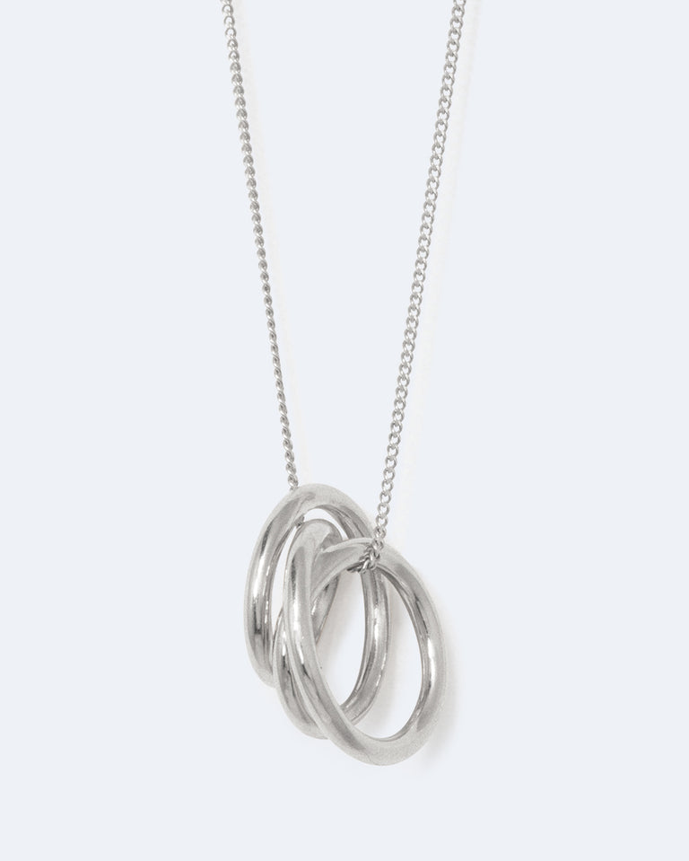 Pendentif Plaqué Platine - Flow